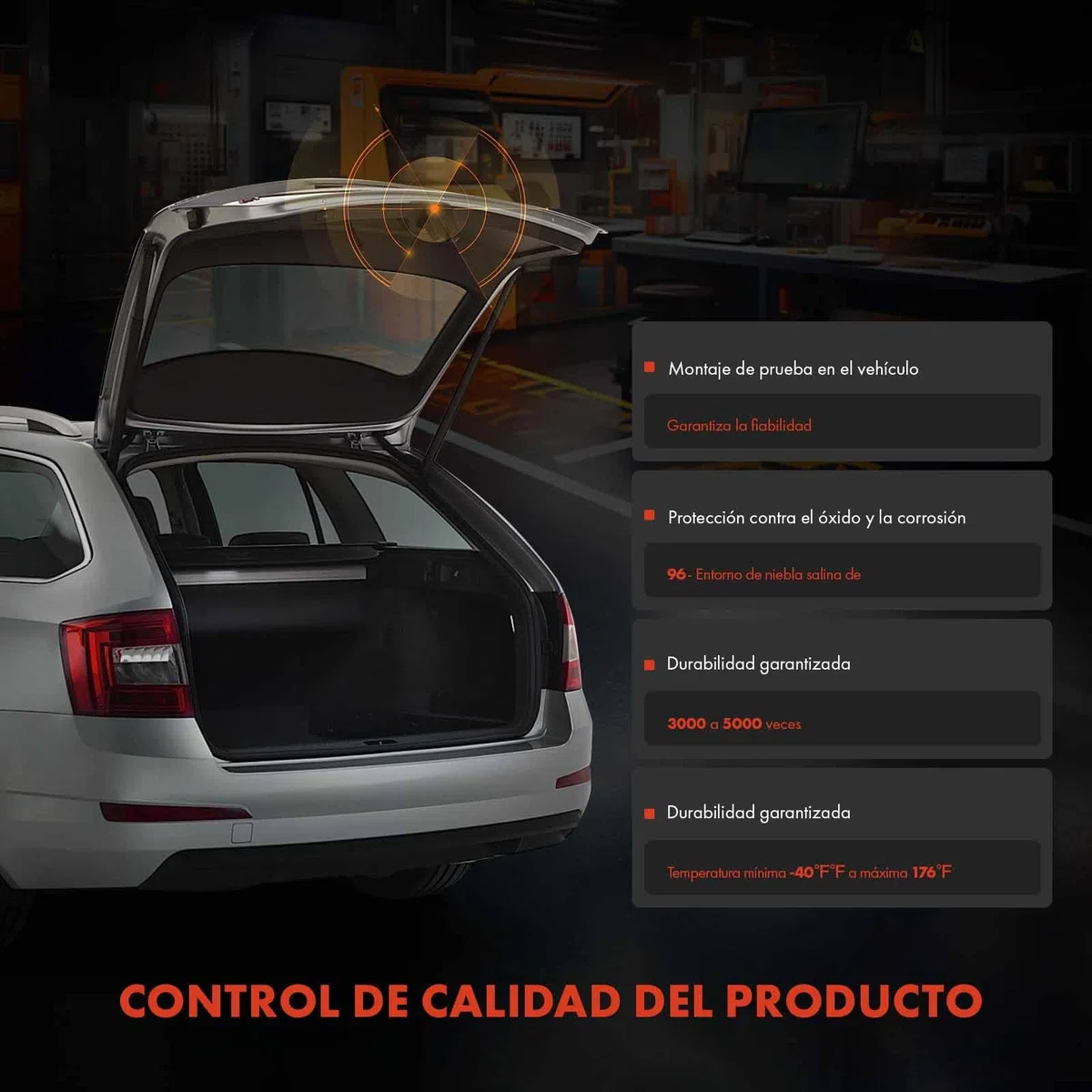 Frankberg Cerradura de Puerta Trasera Maletero de 4 Polos Compatibles con Golf V Golf VI Golf Plus T.o.r.a.n P.a.s.s.a.t. Leon Toledo III Altea Replace # 1K6827505E 5K0827505A