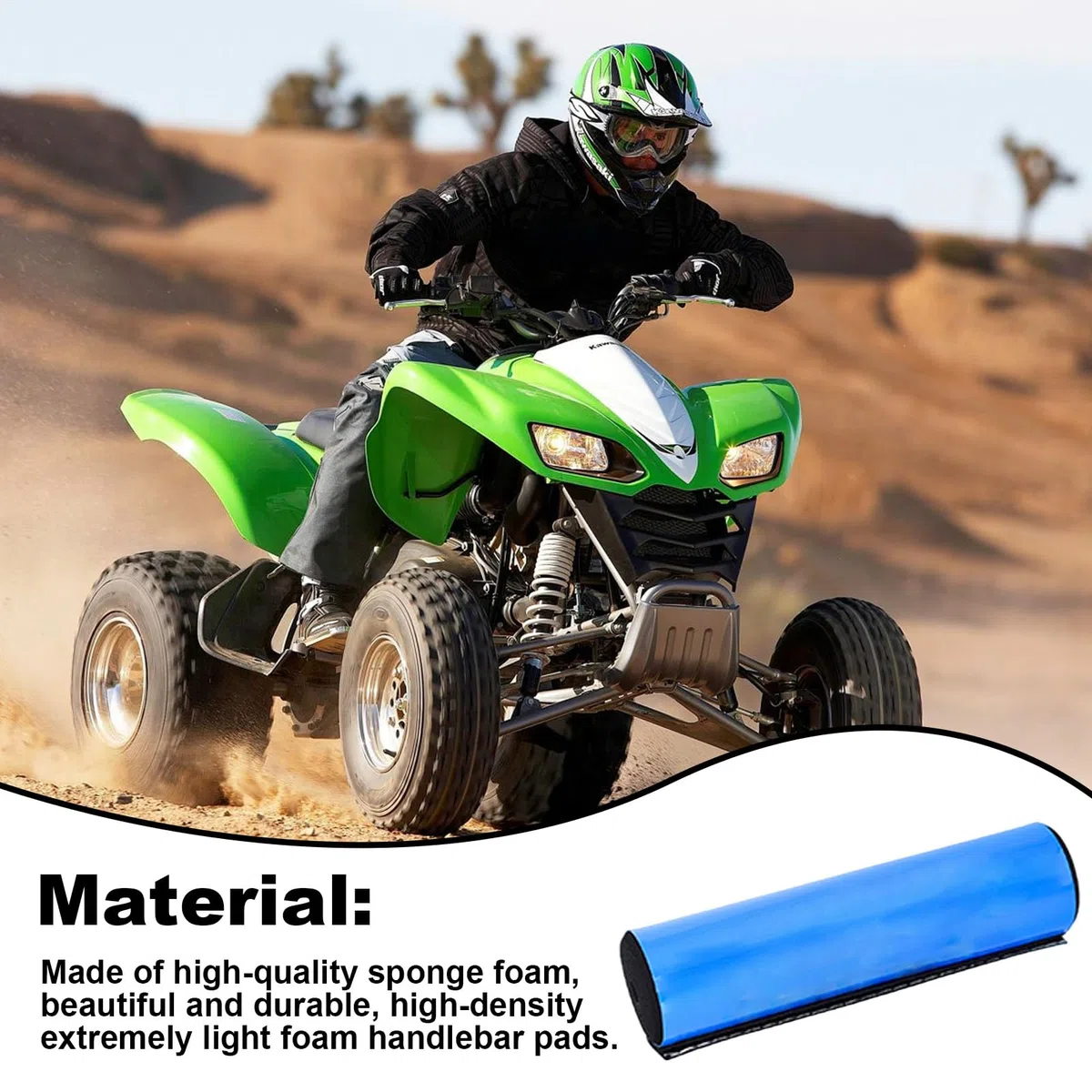 Almohadillas Para El Manillar Para Bicicletas | Cojín De Espuma De Alta Densidad Para Barra Transversal | Protección Suave Ajustada Para Manillares De Bicicleta De Montaña, ƁMX, Motocross, Scooter Y B