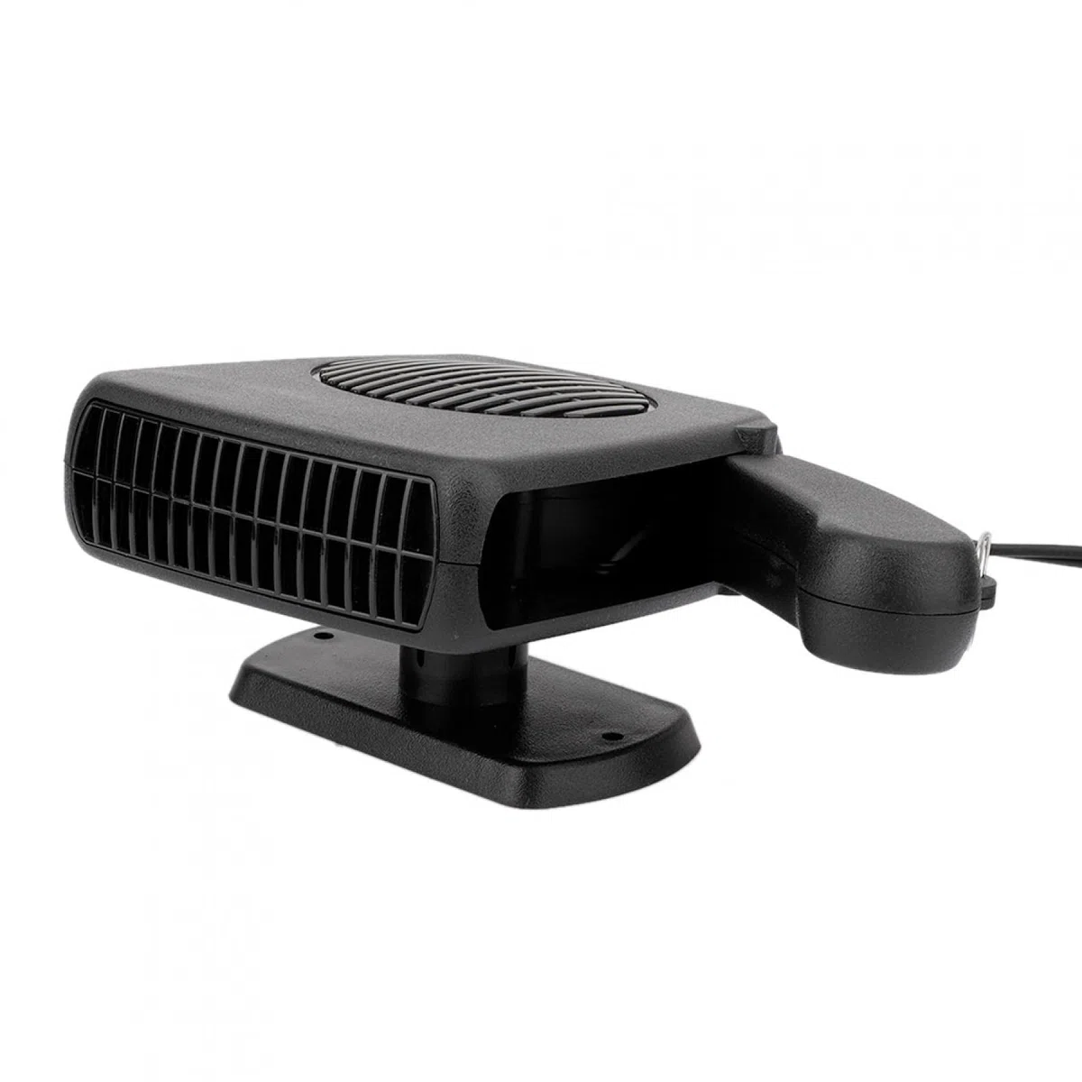 Calentador de coche Aramox, 12V 150W Calentador de coche Estufa de calefacción eléctrica Refrigeración integrada Descongelar ABS Negro