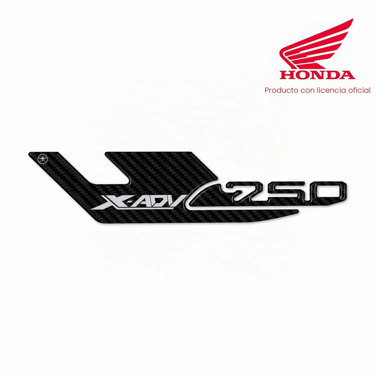 labelbike - Pegatinas 3D Tapa Escape Xadv Moto Scooter Decoraciones y Protecciones con Licencia Oficial Honda en Resina compatible con HONDA X-ADV 750 2017-2020 - Color Carbono
