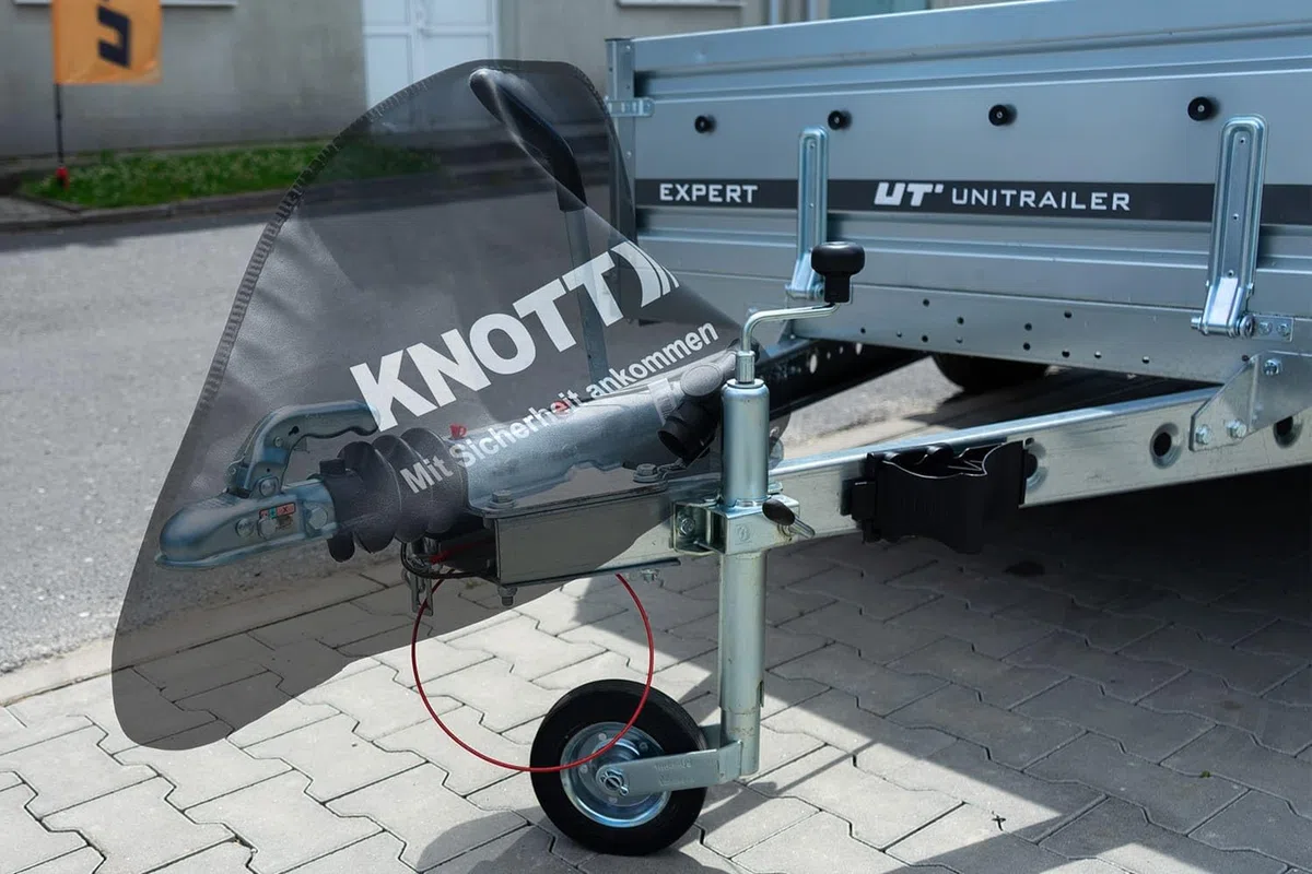 Knott Funda Universal para Freno de inercia para Remolque, 87 cm de Largo y 58 cm de Alto, para Proteger el Sistema de inercia en Parada, Apta para Muchos Frenos, para Uso Diario